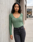 Statement Street - Sozed | Strukturiert Körperbetont Pullover Damen