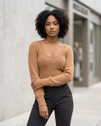 Statement Street - Sozed | Strukturiert Körperbetont Pullover Damen
