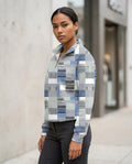 Statement Street - Lirov | Gemustert Langärmlig Sweatshirt Damen