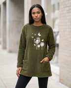 Statement Street - Rupok | Plüschig Langärmlig Tunika Damen
