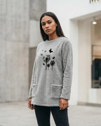 Statement Street - Rupok | Plüschig Langärmlig Tunika Damen