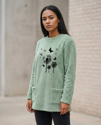 Statement Street - Rupok | Plüschig Langärmlig Tunika Damen