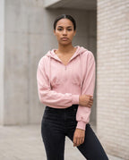 Statement Street - Mevad | Kurzgeschnittener Strukturierter Hoodie Damen