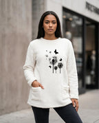 Statement Street - Rupok | Plüschig Langärmlig Tunika Damen