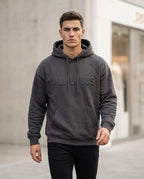 Statement Street - Aarom | Geprägt Langärmelig Hoodie Unisex