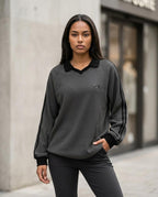 Statement Street - Vinar | Gerippt Langärmlig Pullover Damen