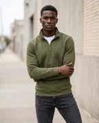 Statement Street - Muvom | Gesteppt Strukturiert Pullover Herren