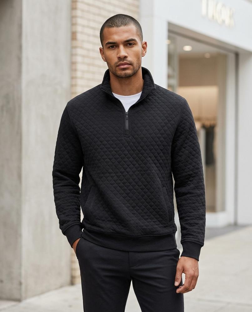 Statement Street - Muvom | Gesteppt Strukturiert Pullover Herren