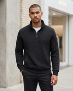 Statement Street - Muvom | Gesteppt Strukturiert Pullover Herren