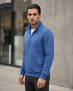Statement Street - Muvom | Gesteppt Strukturiert Pullover Herren