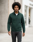 Statement Street - Muvom | Gesteppt Strukturiert Pullover Herren