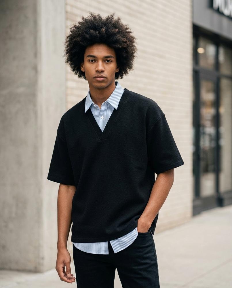 Statement Street - Dolet | Kurzärmlig Locker Sweatshirt Herren