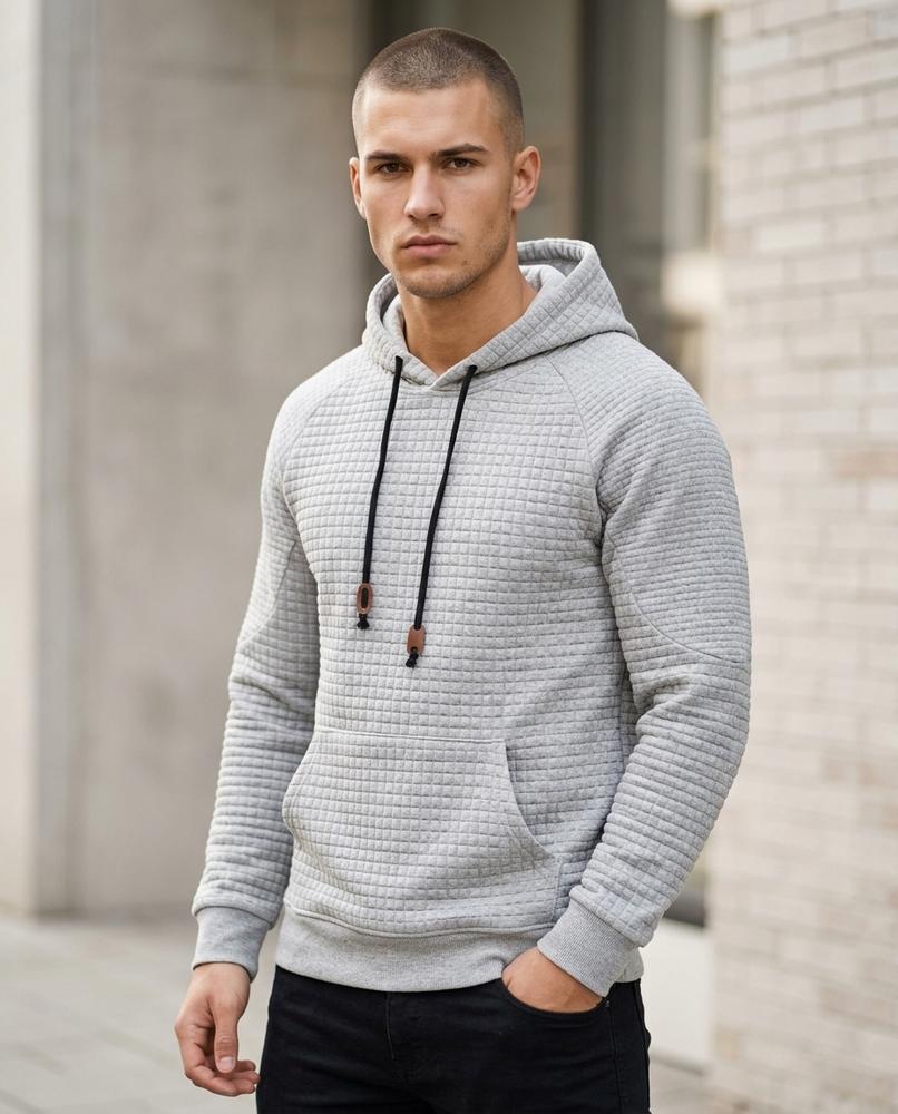 Statement Street - Aovur | Gesteppter Langärmliger Hoodie Herren