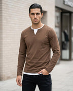 Statement Street - Momas | Doppellagig Langärmlig Shirt Herren