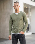 Statement Street - Momas | Doppellagig Langärmlig Shirt Herren