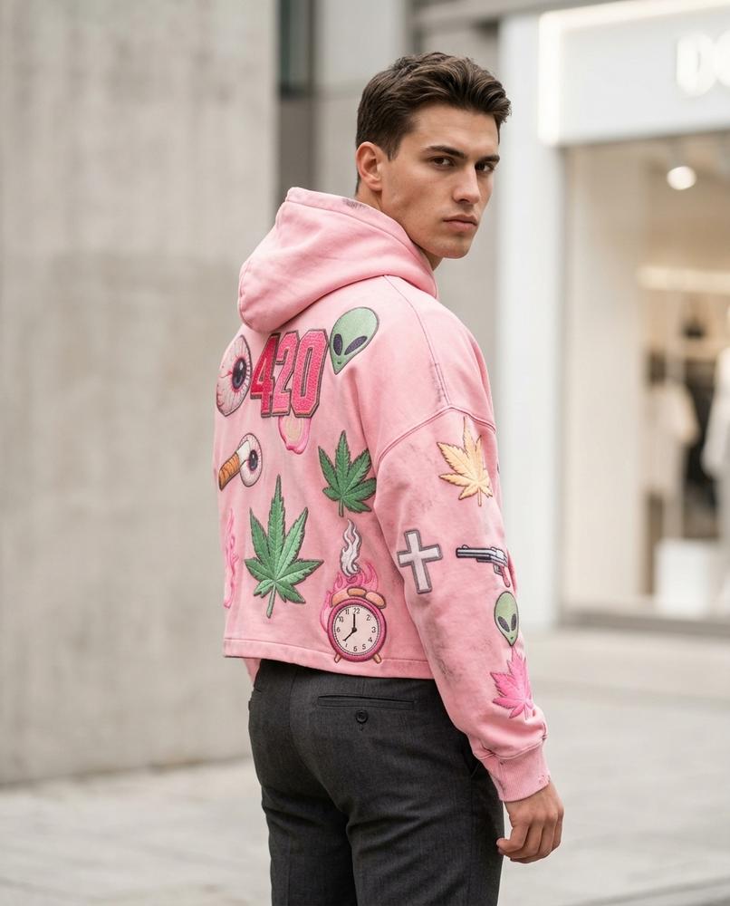 Statement Street - Vaner | Bestickt Kurzgeschnitten Hoodie Unisex