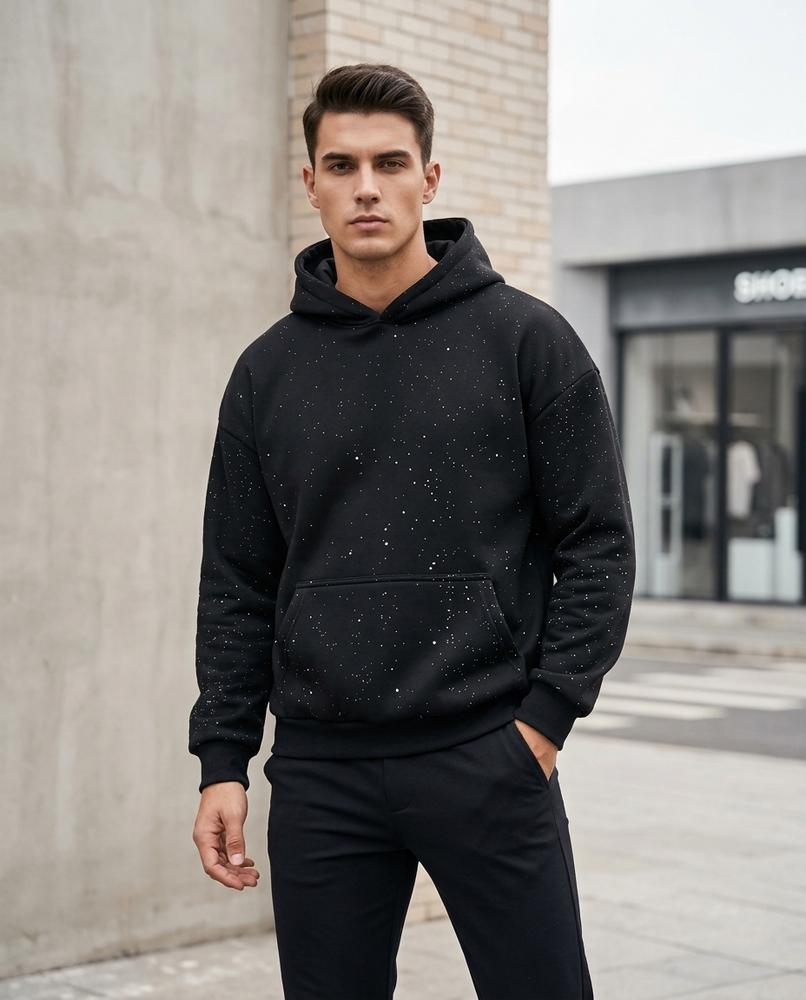 Statement Street - Daded | Gesprenkelt Locker Hoodie Unisex