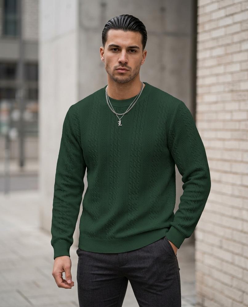 Statement Street - Lakot | Strukturiert Gestrickt Pullover Herren