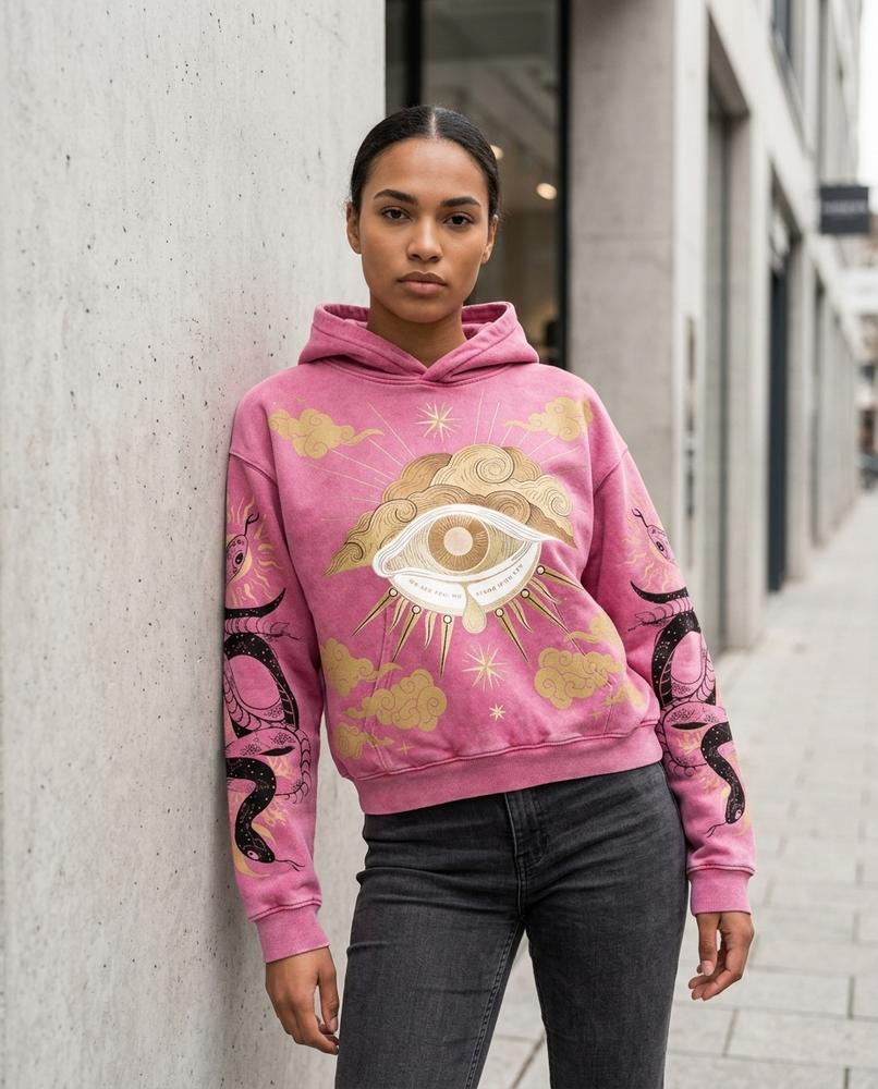 Statement Street - Mozot | Bedruckt Gewaschen Hoodie Unisex