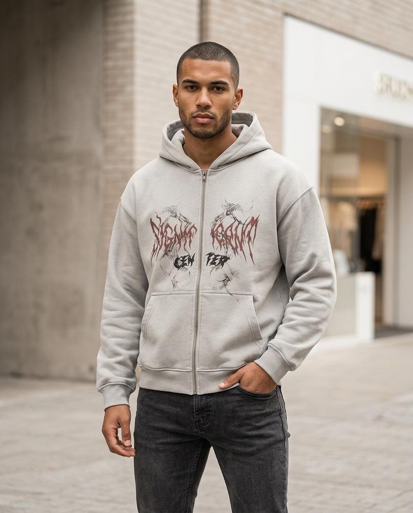 Statement Street - Dabol | Bedruckter Verwaschener Hoodie Unisex