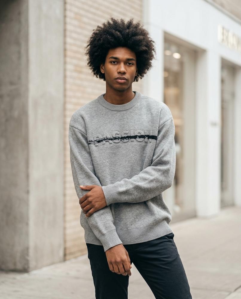 Statement Street - Lawik | Strukturiert Langärmlig Pullover Unisex