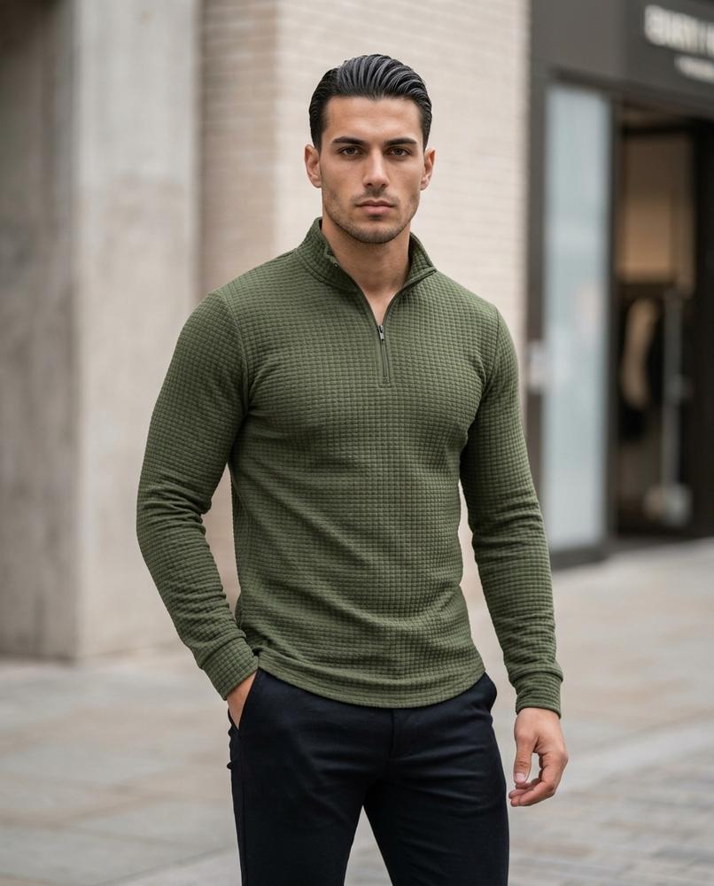 Statement Street - Eihal | Strukturiert Langärmlig Pullover Herren