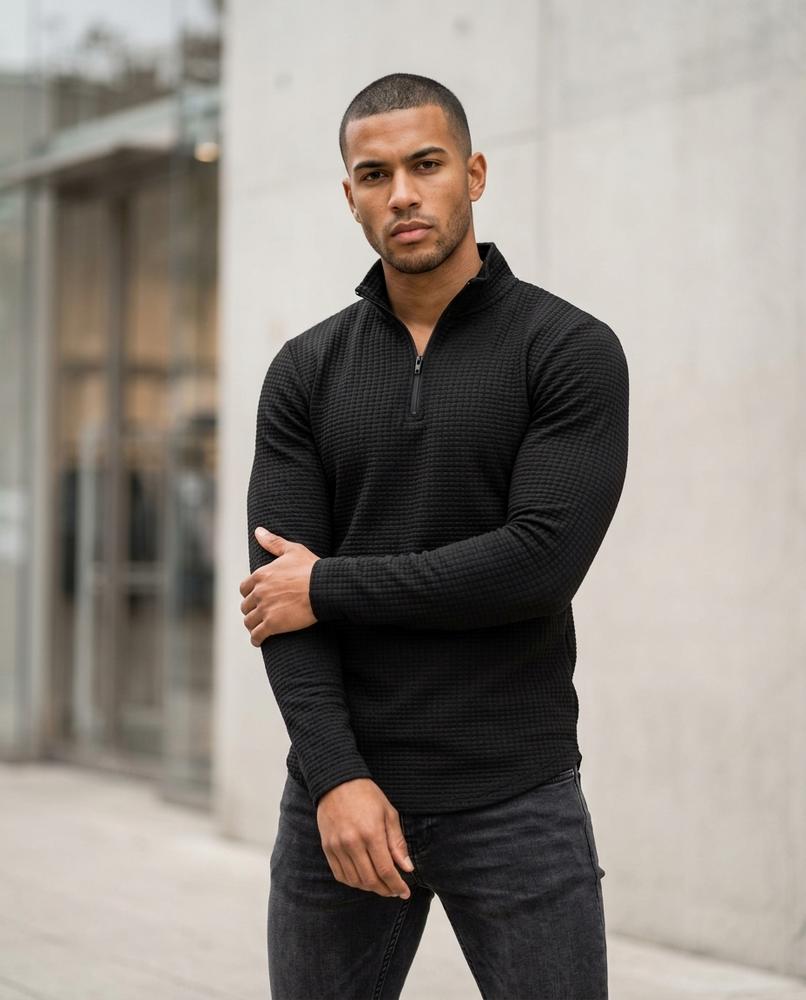 Statement Street - Eihal | Strukturiert Langärmlig Pullover Herren