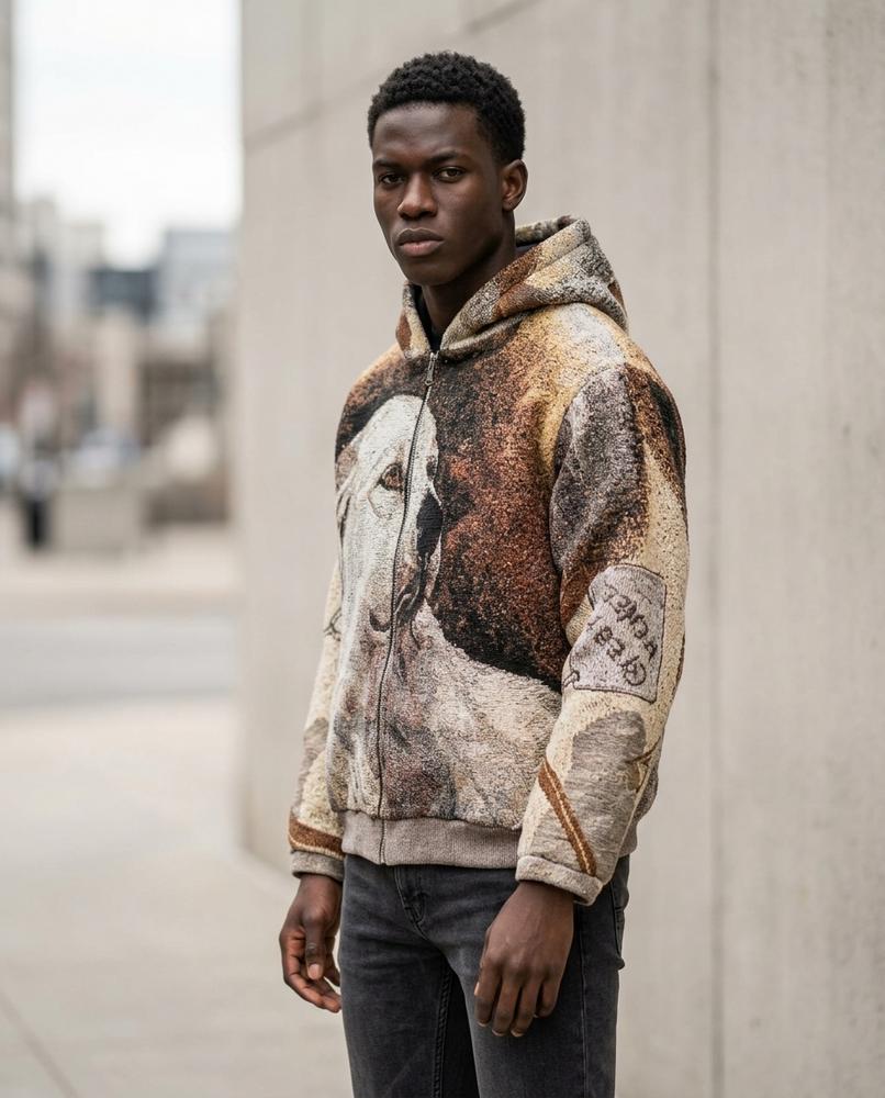 Statement Street - Vopod | Strukturiert Gewebt Hoodie Unisex