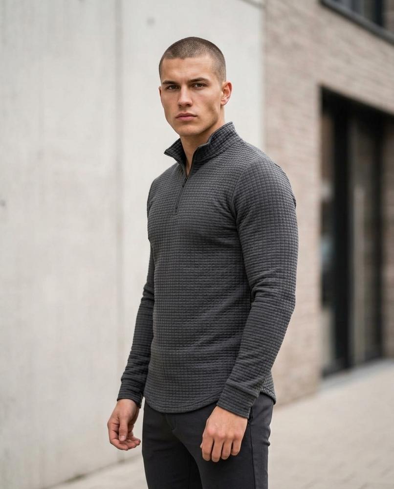 Statement Street - Eihal | Strukturiert Langärmlig Pullover Herren