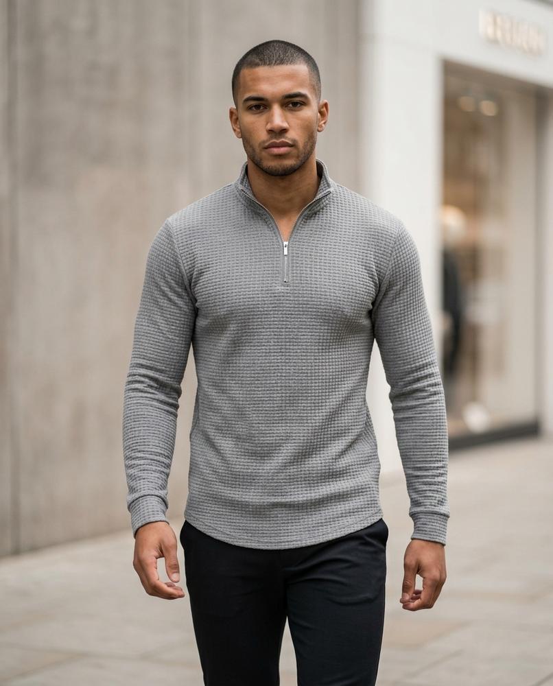 Statement Street - Eihal | Strukturiert Langärmlig Pullover Herren
