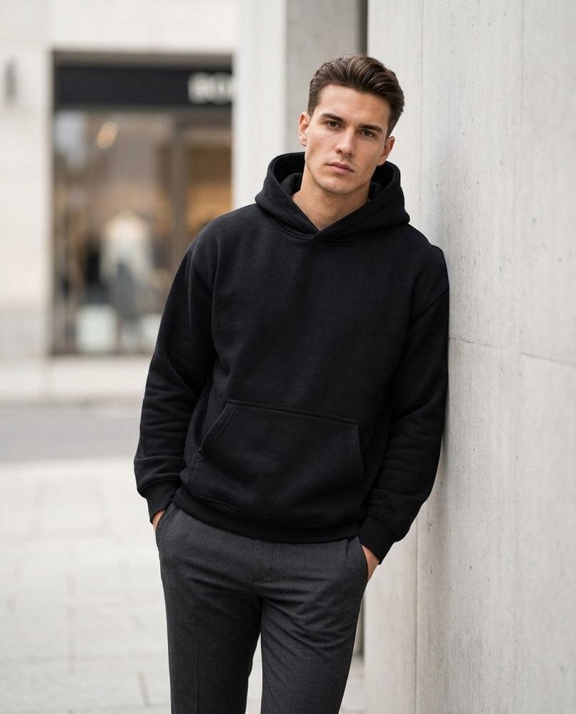 Statement Street - Tidet | Unifarbener Lockerer Hoodie Unisex