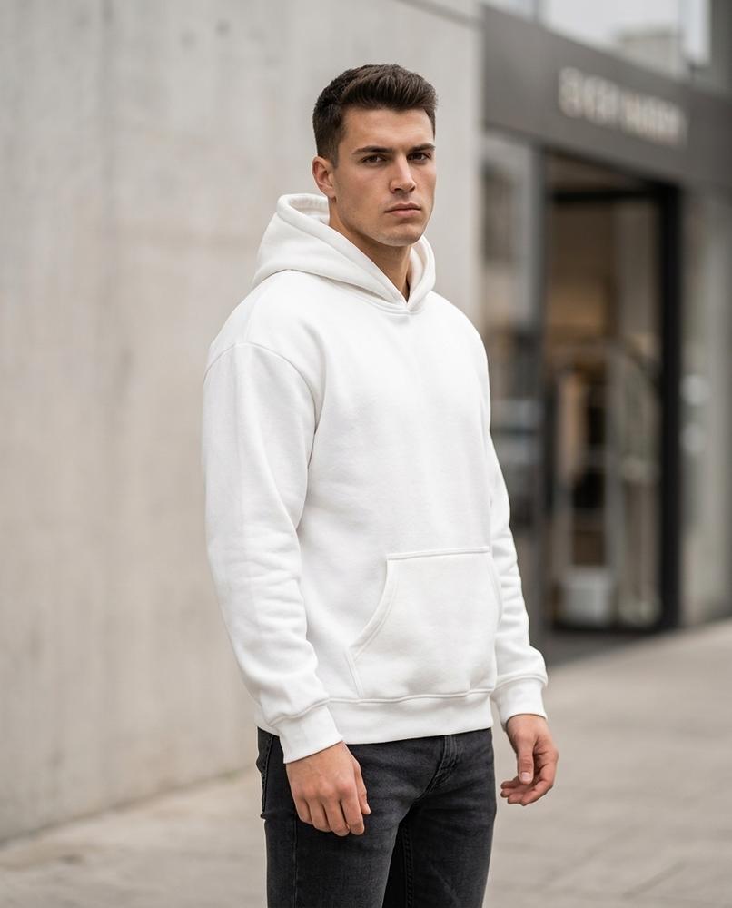 Statement Street - Tidet | Unifarbener Lockerer Hoodie Unisex