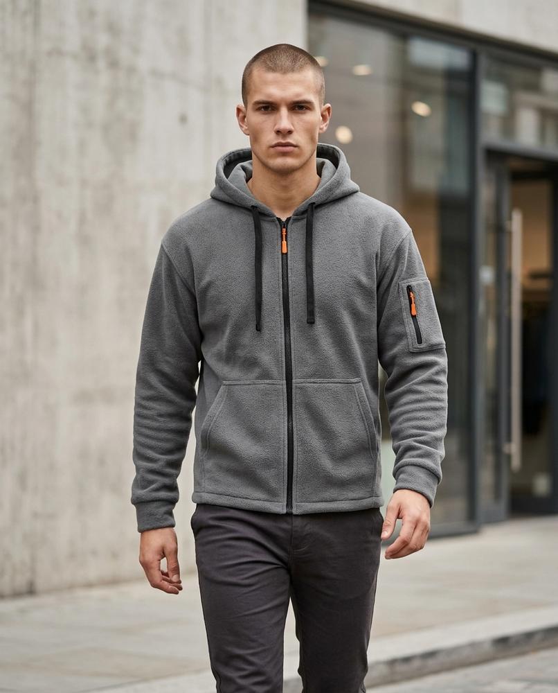 Statement Street - Kedin | Gefütterter Reißverschluss Hoodie Herren