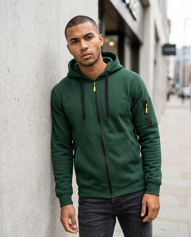 Statement Street - Kedin | Gefütterter Reißverschluss Hoodie Herren