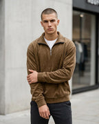 Statement Street - Cadur | Hochschließend Gewaschen Sweatshirt Herren