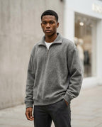 Statement Street - Cadur | Hochschließend Gewaschen Sweatshirt Herren
