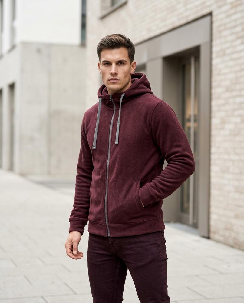 Statement Street - Cadur | Hochschließend Gewaschen Sweatshirt Herren