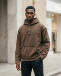Statement Street - Zugal | Gewaschen Geknöpft Hoodie Unisex