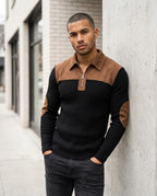 Statement Street - Yozor | Gerippt Appliziert Pullover Herren