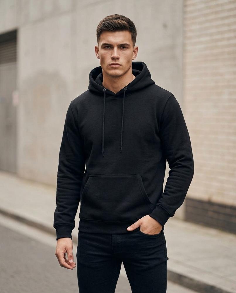 Statement Street - Yaged | Langärmliger Unifarbener Hoodie Unisex