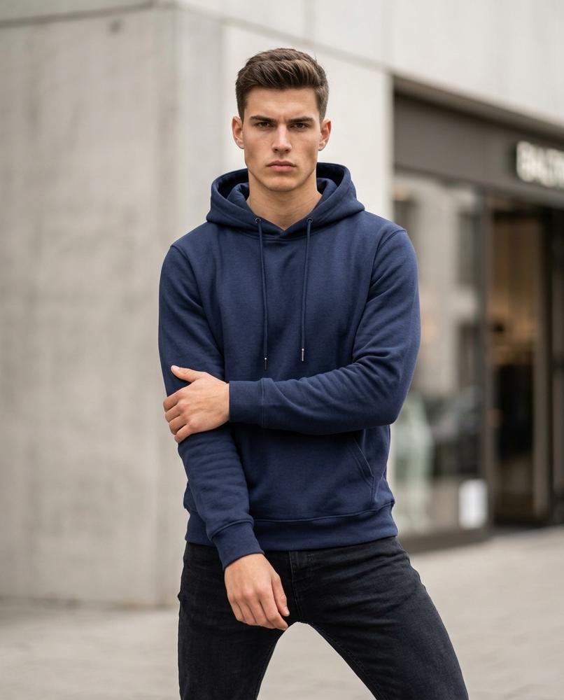 Statement Street - Yaged | Langärmliger Unifarbener Hoodie Unisex