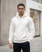 Statement Street - Munam | Unifarbener Schwerer Hoodie Herren