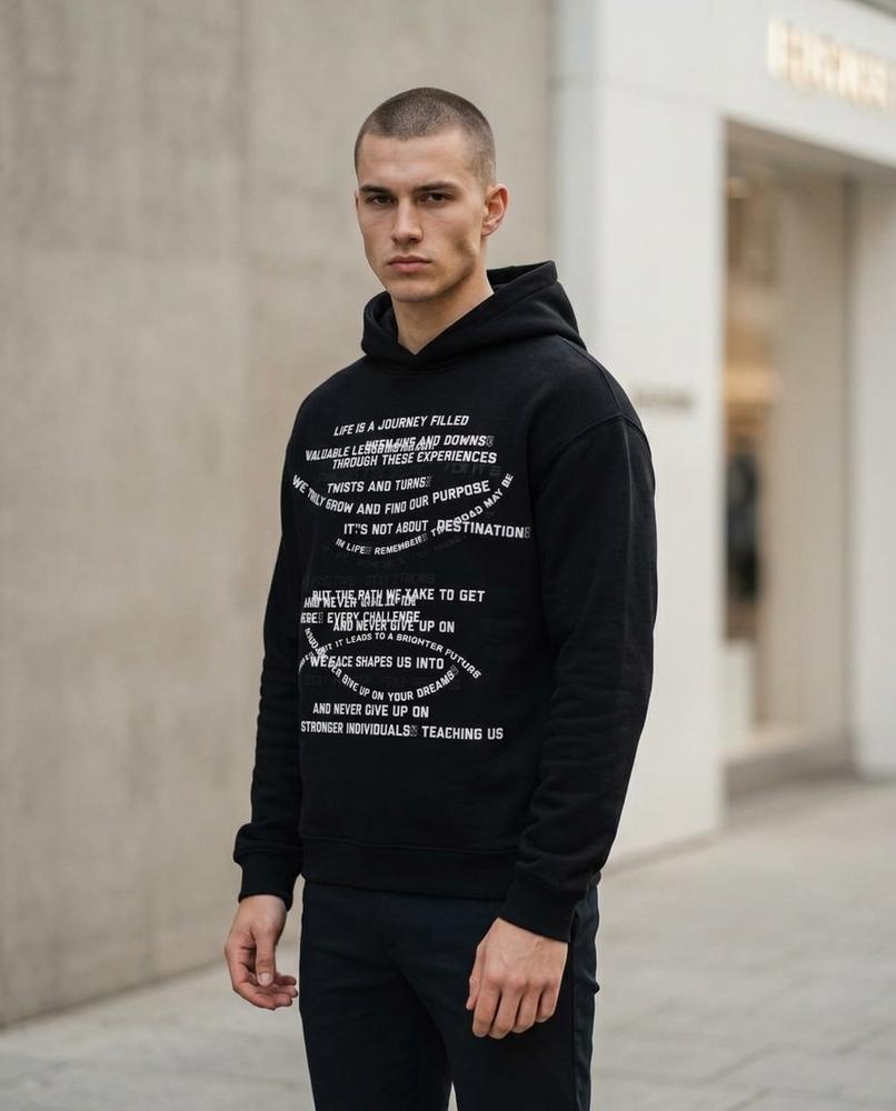 Statement Street - Dasiv | Bedruckter Langärmliger Hoodie Unisex