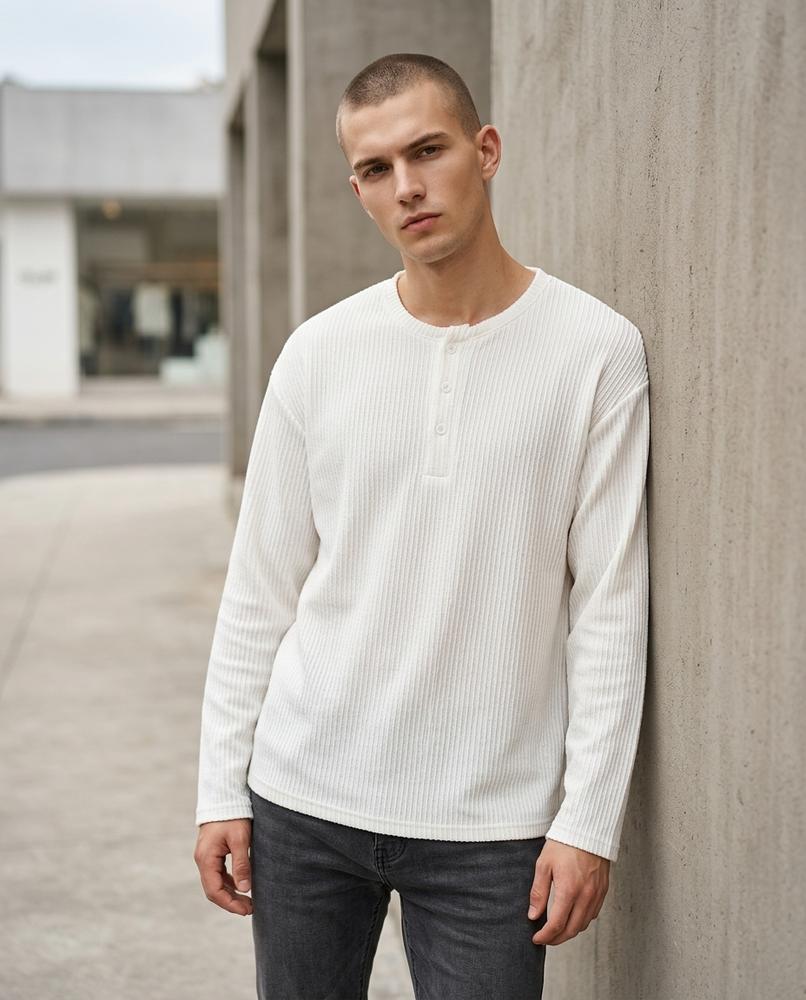 Statement Street - Suval | Strukturierter Langärmliger Pullover Unisex