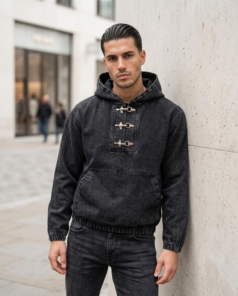 Statement Street - Yilar | Gewaschen Kastig Hoodie Unisex