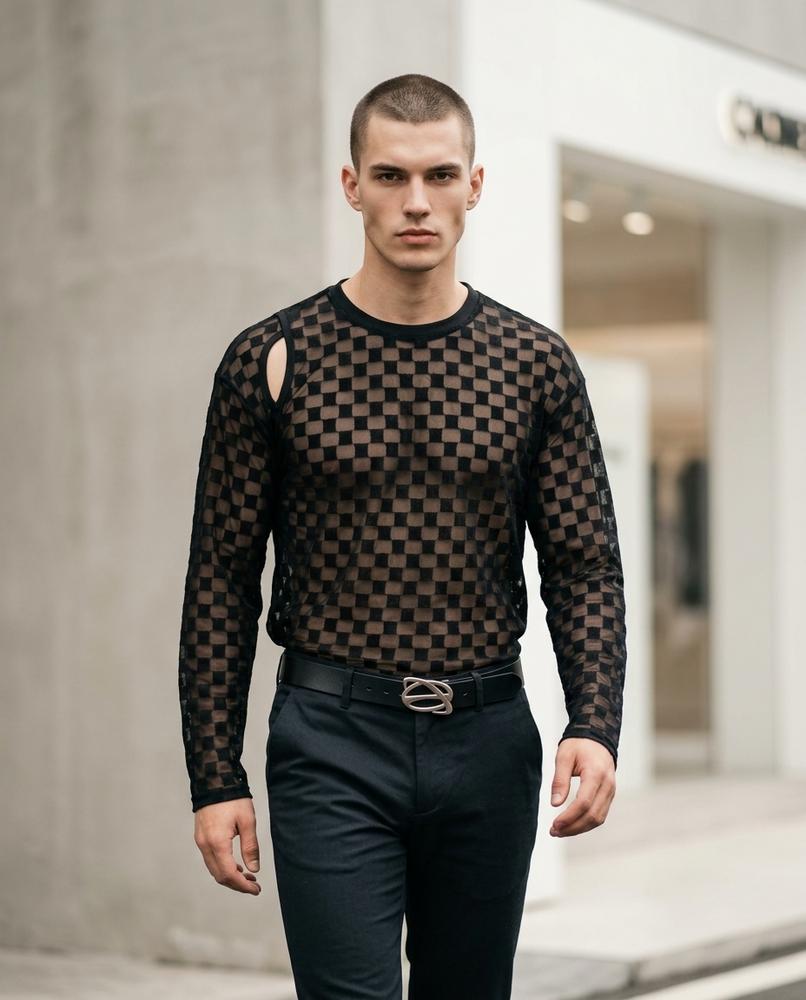Statement Street - Yufat | Transparentes Langärmliges Shirt Unisex