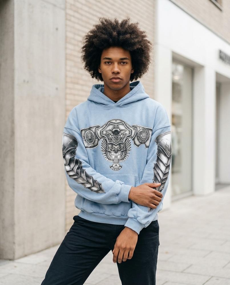 Statement Street - Nelis | Weit Geschnitten Bedruckt Hoodie Unisex