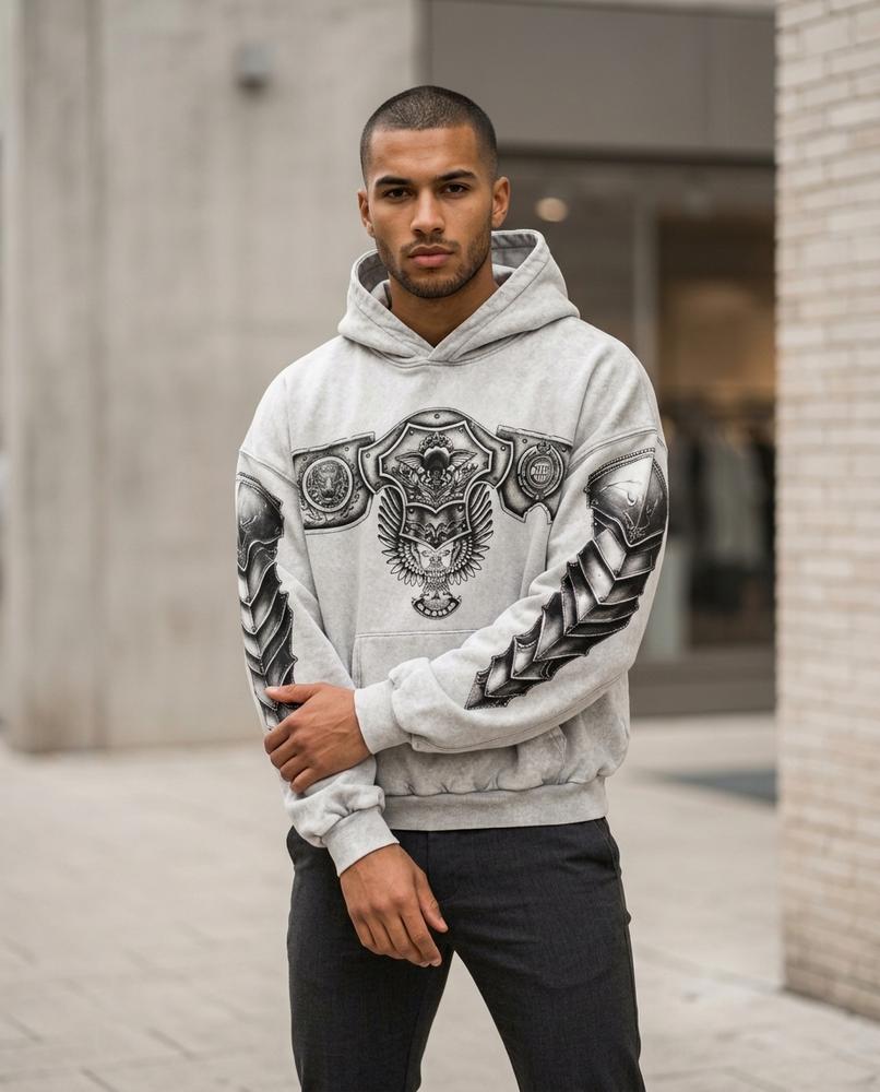 Statement Street - Nelis | Weit Geschnitten Bedruckt Hoodie Unisex