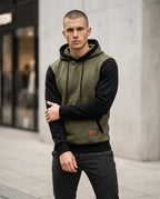 Statement Street - Rudes | Zweifarbiger Schmal Geschnittener Hoodie Herren
