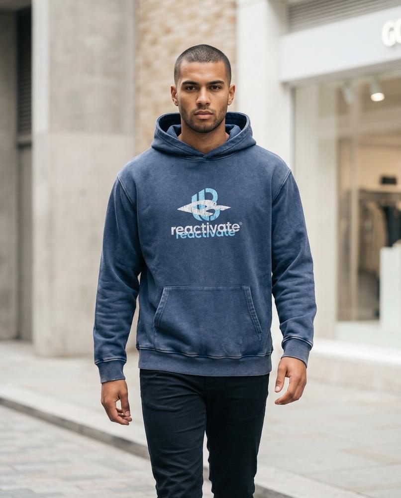 Statement Street - Kasom | Gewaschener Bedruckter Hoodie Unisex